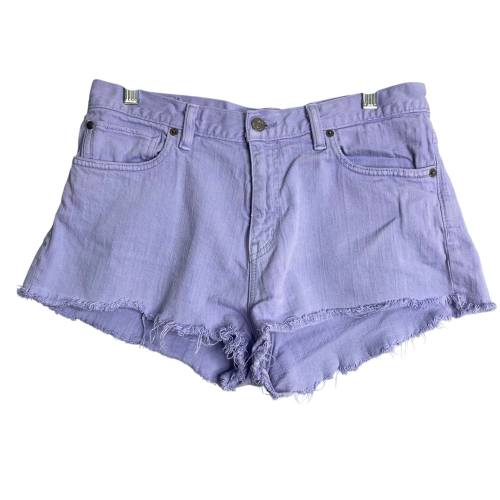 Ralph Lauren Denim & Supply Denim Shorts Womens 30 Purple‎ Micro Cut Off Y2K 90S
